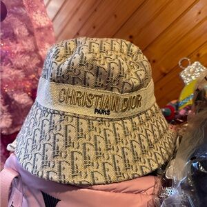 Poshmark LIVE GIVEAWAY 01/03 Dior Beige Monogram Bucket Hat